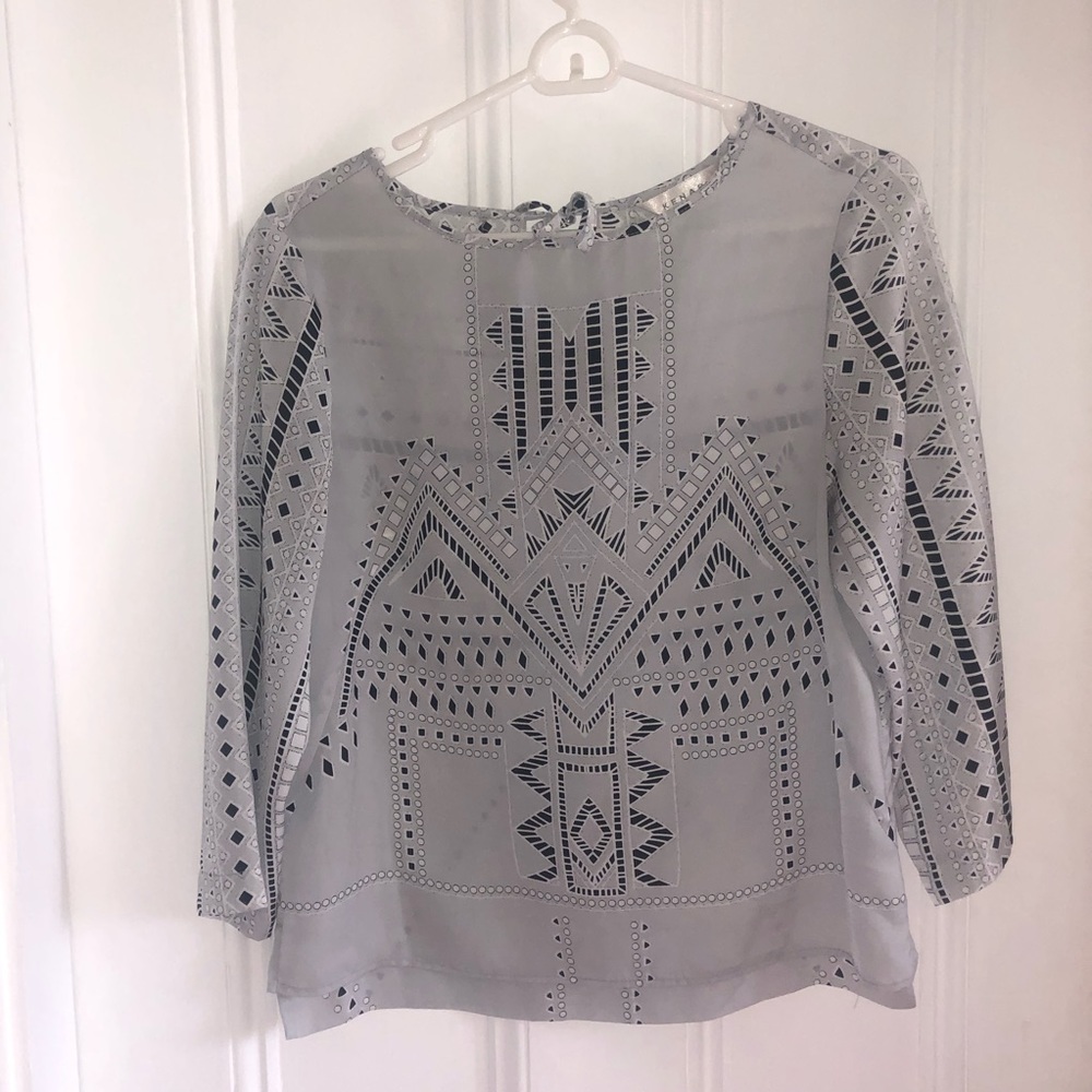 Silk material Kenar blouse
